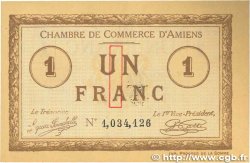 1 Franc FRANCE regionalismo e varie Amiens 1915 JP.007.36 SPL