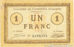 1 Franc FRANCE Regionalismus und verschiedenen Amiens 1915 JP.007.43 fSS