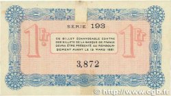 1 Franc FRANCE regionalism and miscellaneous Annecy 1916 JP.010.05 XF