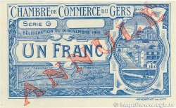 1 Franc Annulé FRANCE regionalism and miscellaneous Auch 1914 JP.015.08 AU