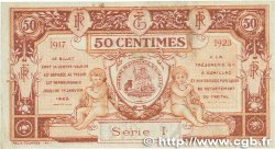 50 Centimes FRANCE regionalism and various Aurillac 1917 JP.016.12 VF+
