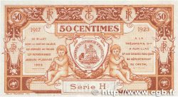 50 Centimes FRANCE regionalismo y varios Aurillac 1917 JP.016.12 FDC