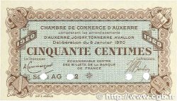 50 Centimes FRANCE regionalismo y varios Auxerre 1920 JP.017.21 FDC