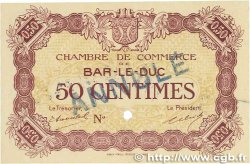 50 Centimes Annulé FRANCE regionalismo y varios Bar-Le-Duc 1918 JP.019.02 SC+