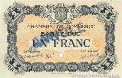 1 Franc Annulé FRANCE regionalism and various Bar-Le-Duc 1918 JP.019.05 AU-