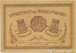 1 Franc FRANCE regionalism and miscellaneous Bayonne 1918 JP.021.59 VF