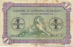 1 Franc FRANCE Regionalismus und verschiedenen Belfort 1918 JP.023.50 S