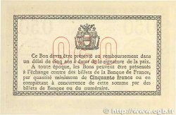 50 Centimes Spécimen FRANCE regionalismo e varie Béthune 1915 JP.026.03 FDC