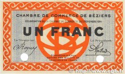 1 Franc FRANCE Regionalismus und verschiedenen Béziers 1914 JP.027.02