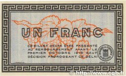 1 Franc FRANCE Regionalismus und verschiedenen Béziers 1914 JP.027.08 fST