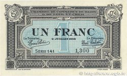 1 Franc FRANCE regionalism and miscellaneous Blois 1918 JP.028.11