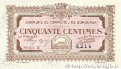 50 Centimes FRANCE regionalismo e varie Bordeaux 1917 JP.030.11 AU