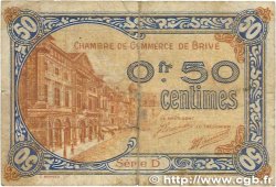 50 Centimes FRANCE regionalism and miscellaneous Brive 1918 JP.033.01 VG