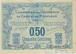50 Centimes FRANCE regionalism and various Caen et Honfleur 1915 JP.034.04