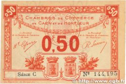 50 Centimes FRANCE Regionalismus und verschiedenen Caen et Honfleur 1920 JP.034.16 SS