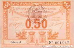 50 Centimes FRANCE regionalism and miscellaneous Caen et Honfleur 1920 JP.034.16 AU+