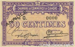 50 Centimes Annulé FRANCE regionalism and various  1915 JP.035.13var. AU