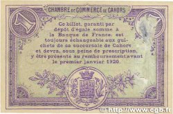 1 Franc FRANCE regionalism and miscellaneous Cahors 1915 JP.035.14 F