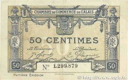 50 Centimes FRANCE regionalism and miscellaneous Calais 1920 JP.036.42