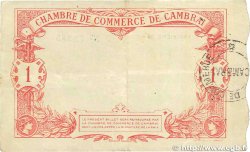1 Franc FRANCE regionalismo e varie Cambrai 1914 JP.037.21 q.BB
