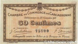 50 Centimes FRANCE regionalismo y varios Carcassonne 1914 JP.038.01 MBC+