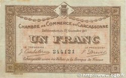 1 Franc FRANCE regionalism and miscellaneous Carcassonne 1914 JP.038.06 F