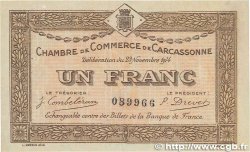 1 Franc FRANCE régionalisme et divers Carcassonne 1914 JP.038.06 SUP