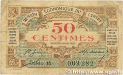 50 Centimes FRANCE regionalismo e varie Région Économique Du Centre 1918 JP.040.05 q.MB