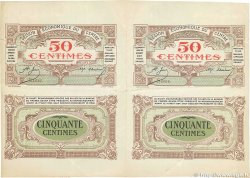 50 Centimes Planche FRANCE Regionalismus und verschiedenen  1918 JP.040.05var. S