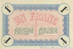 1 Franc FRANCE regionalism and various Cette, actuellement Sete 1915 JP.041.05 VF+