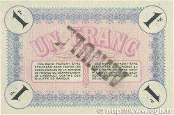1 Franc Annulé FRANCE regionalismo y varios Cette, actuellement Sete 1915 JP.041.08 SC