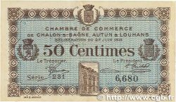 50 Centimes FRANCE Regionalismus und verschiedenen Châlon-Sur-Saône, Autun et Louhans 1916 JP.042.01 fVZ