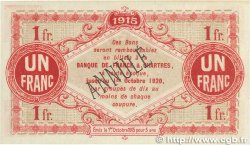 1 Franc Annulé FRANCE regionalism and miscellaneous Chartres 1915 JP.045.04 XF+