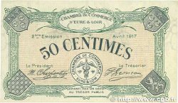 50 Centimes FRANCE regionalismo e varie Chartres 1917 JP.045.05 AU