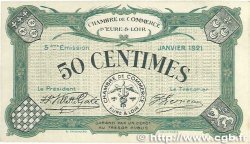 50 Centimes FRANCE regionalism and miscellaneous Chartres 1921 JP.045.11 XF+