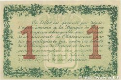 1 Franc FRANCE Regionalismus und verschiedenen Chateauroux 1915 JP.046.02 fVZ