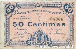50 Centimes FRANCE regionalism and miscellaneous Chateauroux 1918 JP.046.18 F