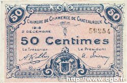 50 Centimes FRANCE regionalismo y varios Chateauroux 1918 JP.046.18