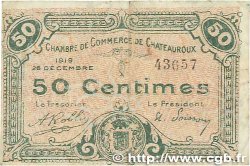 50 Centimes FRANCE Regionalismus und verschiedenen Chateauroux 1919 JP.046.20 S