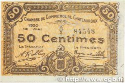 50 Centimes FRANCE Regionalismus und verschiedenen Chateauroux 1920 JP.046.22