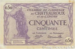 50 Centimes FRANCE Regionalismus und verschiedenen Chateauroux 1920 JP.046.24 SS