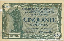 50 Centimes FRANCE regionalismo y varios Chateauroux 1922 JP.046.28 BC