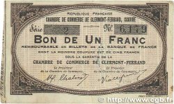 1 Franc FRANCE Regionalismus und verschiedenen Clermont-Ferrand, Issoire 1918 JP.048.01 fSS