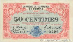 50 Centimes FRANCE regionalism and miscellaneous Cognac 1916 JP.049.01 XF+