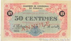 50 Centimes Annulé FRANCE regionalism and miscellaneous Cognac 1917 JP.049.06 XF+