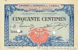 50 Centimes Spécimen FRANCE regionalismo e varie Corbeil 1920 JP.050.02 SPL+