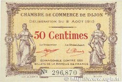 50 Centimes FRANCE regionalism and miscellaneous Dijon 1915 JP.053.01 XF