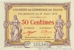 50 Centimes FRANCE regionalism and various Dijon 1915 JP.053.01