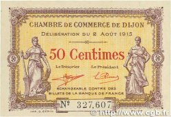 50 Centimes FRANCE Regionalismus und verschiedenen Dijon 1915 JP.053.01 fST+