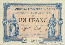 1 Franc FRANCE regionalism and various Dijon 1915 JP.053.04 VF-
